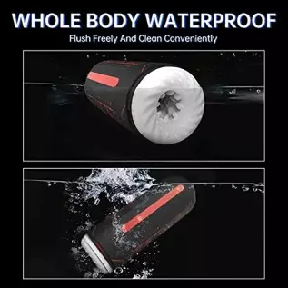 Automatic Male Masturbators, Vibrating Male Masturbator Cup with 7 Thrusting &Heating Modes Male Sex Toy, Electric Pocket Pussy