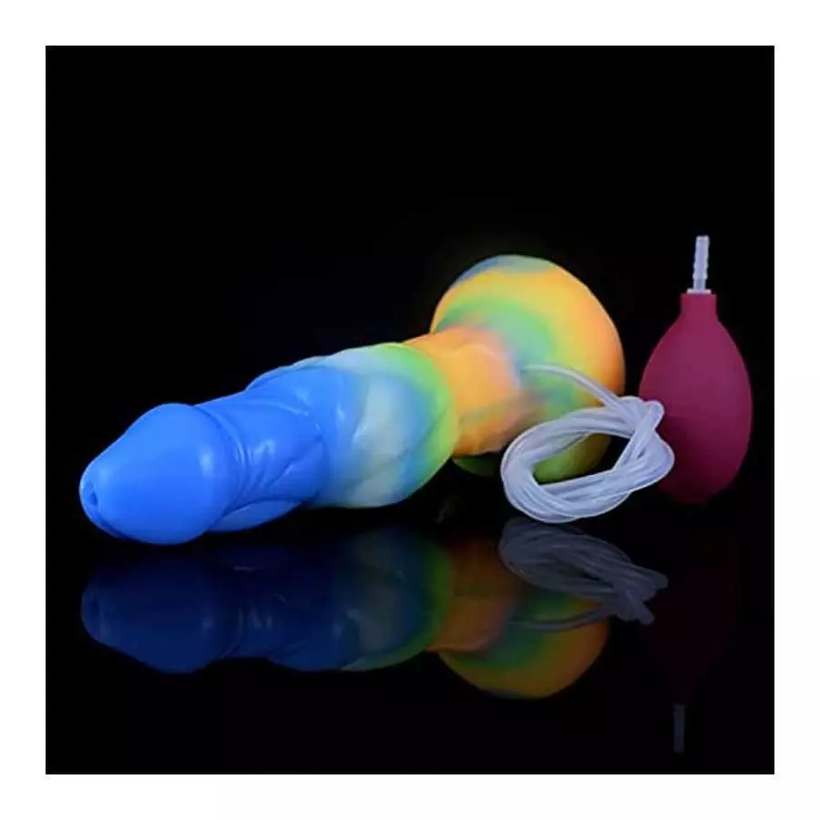 8.85" Luminous Dildo Silicone Vibrating Dildo Butt Plug for Women, Remote Condrol Animal Dildo Vibrator Ejaculating Dildo Toy, G