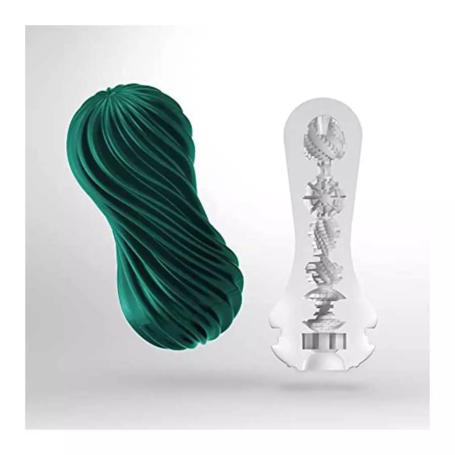 TENGA Flex Fizzy Green Reusable Male Masturbator (MOV-004)