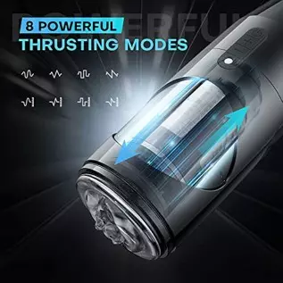 Automatic Male Masturbator, Electric Male Masturbator Cup with 8 Thrusting and 360°Rotation Modes, Male Stroker 3D Textured Slee Automatic Male Masturbator, Electric Male Masturbator Cup with 8 Thrusting and 360°Rotation Modes, Male Stroker 3D Textured Slee
