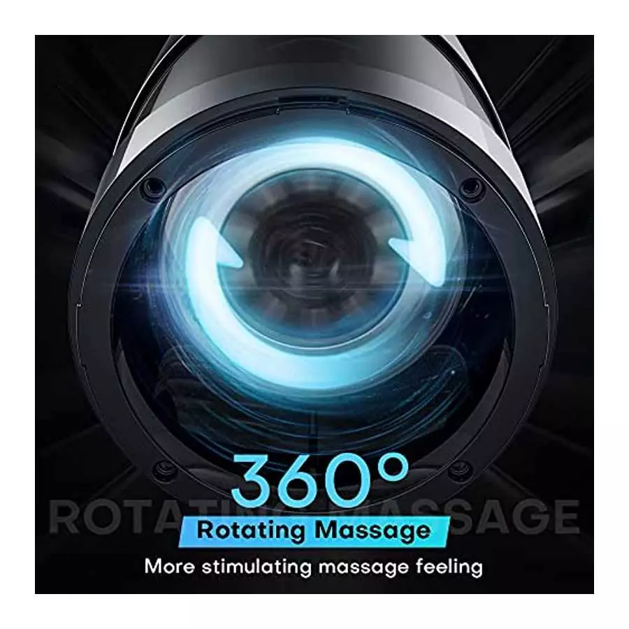 Automatic Male Masturbator, Electric Male Masturbator Cup with 8 Thrusting and 360°Rotation Modes, Male Stroker 3D Textured Slee