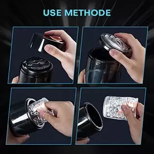 Automatic Male Masturbator, Electric Male Masturbator Cup with 8 Thrusting and 360°Rotation Modes, Male Stroker 3D Textured Slee Automatic Male Masturbator, Electric Male Masturbator Cup with 8 Thrusting and 360°Rotation Modes, Male Stroker 3D Textured Slee