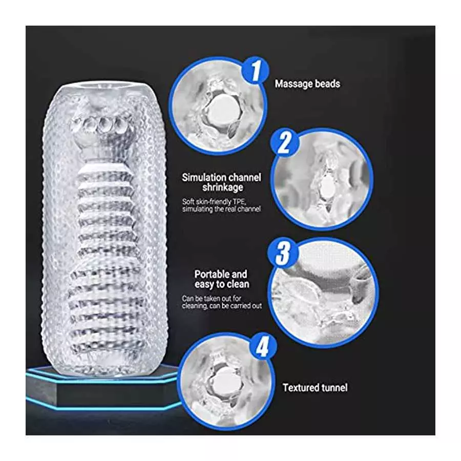 Male Masturbator Cup Vagina Oral Sleeve Stroker Masturbation Massager Pocket