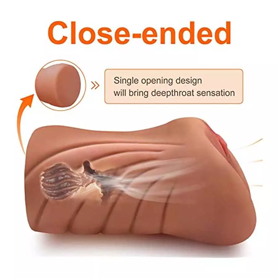 Pocket Pussy Sex Toy for Men Realistic, 2 in 1 Sex Doll Male Masterburbater Realistic Masturbation Male Adult Toys with Textured