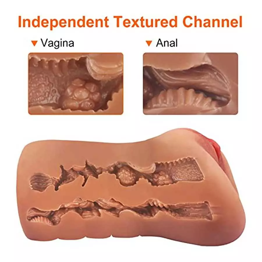 Pocket Pussy Sex Toy for Men Realistic, 2 in 1 Sex Doll Male Masterburbater Realistic Masturbation Male Adult Toys with Textured