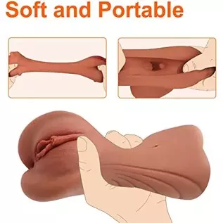 Pocket Pussy Sex Toy for Men Realistic, 2 in 1 Sex Doll Male Masterburbater Realistic Masturbation Male Adult Toys with Textured Pocket Pussy Sex Toy for Men Realistic, 2 in 1 Sex Doll Male Masterburbater Realistic Masturbation Male Adult Toys with Textured