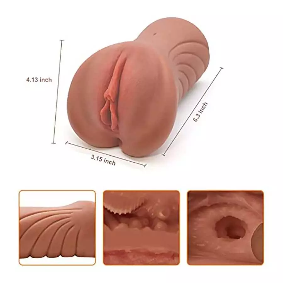 Pocket Pussy Sex Toy for Men Realistic, 2 in 1 Sex Doll Male Masterburbater Realistic Masturbation Male Adult Toys with Textured