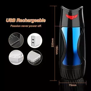Electric Pocket Pussy Male Masturbator Cup - Adorime 3D Stroker with Realistic Internal Texture for Men Solo Play, Lifelike Mast Electric Pocket Pussy Male Masturbator Cup - Adorime 3D Stroker with Realistic Internal Texture for Men Solo Play, Lifelike Mast