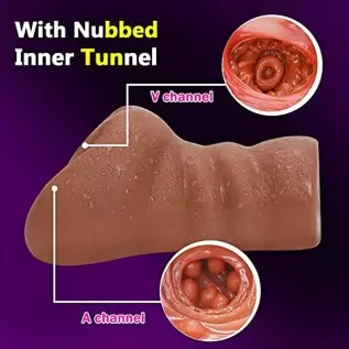 Male Masturbator Lifelike Sex Doll 3D Textured 2in1 Brown Realistic Pussy Adult Sex Toy Pocket Stroker Toy Vagina and Tight Anal Male Masturbator Lifelike Sex Doll 3D Textured 2in1 Brown Realistic Pussy Adult Sex Toy Pocket Stroker Toy Vagina and Tight Anal