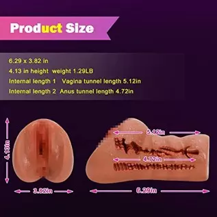 Male Masturbator Lifelike Sex Doll 3D Textured 2in1 Brown Realistic Pussy Adult Sex Toy Pocket Stroker Toy Vagina and Tight Anal Male Masturbator Lifelike Sex Doll 3D Textured 2in1 Brown Realistic Pussy Adult Sex Toy Pocket Stroker Toy Vagina and Tight Anal