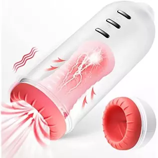 Automatic Male Masturbator, Sucking Male Masturbator Cup with 7 Suction & 7 Vibrating for Mens Male Sex Toys, Pocket Pussy Strok