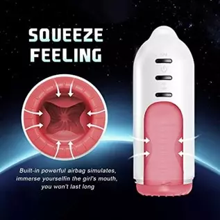 Automatic Male Masturbator, Sucking Male Masturbator Cup with 7 Suction & 7 Vibrating for Mens Male Sex Toys, Pocket Pussy Strok