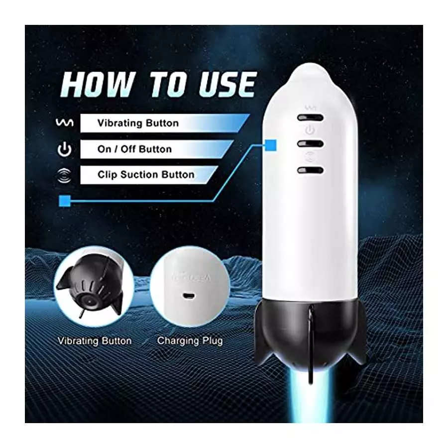 Automatic Male Masturbator, Sucking Male Masturbator Cup with 7 Suction & 7 Vibrating for Mens Male Sex Toys, Pocket Pussy Strok