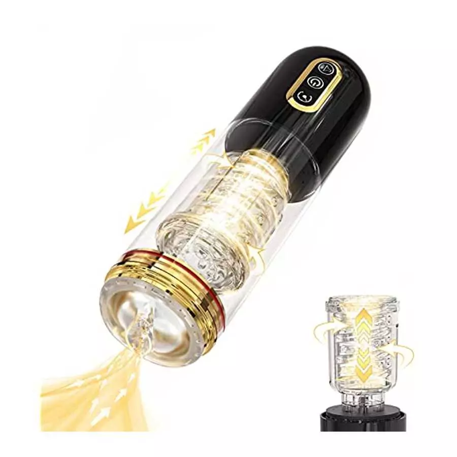Jaffen 3 in 1 Male Masturbators Sex Toys Automatic Male Masturbator Cup with 10 Suction, Rotation, Thrusting,Vaginal Mouth Pocke Jaffen 3 in 1 Male Masturbators Sex Toys Automatic Male Masturbator Cup with 10 Suction, Rotation, Thrusting,Vaginal Mouth Pocke