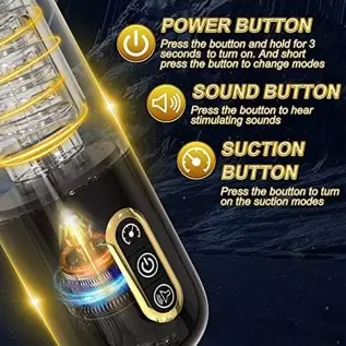 Jaffen 3 in 1 Male Masturbators Sex Toys Automatic Male Masturbator Cup with 10 Suction, Rotation, Thrusting,Vaginal Mouth Pocke Jaffen 3 in 1 Male Masturbators Sex Toys Automatic Male Masturbator Cup with 10 Suction, Rotation, Thrusting,Vaginal Mouth Pocke