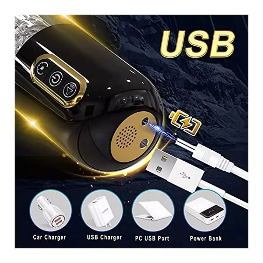 Jaffen 3 in 1 Male Masturbators Sex Toys Automatic Male Masturbator Cup with 10 Suction, Rotation, Thrusting，Vaginal Mouth Pocke