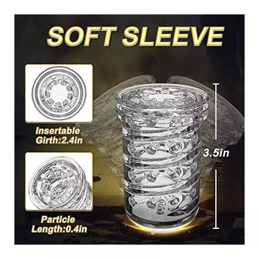 Jaffen 3 in 1 Male Masturbators Sex Toys Automatic Male Masturbator Cup with 10 Suction, Rotation, Thrusting，Vaginal Mouth Pocke