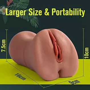 Male Masturbator, 3 in 1 Stroker Pocket Pussy with Realistic 2 Channels Men Masturbation Adult Sex Toy for Male Men