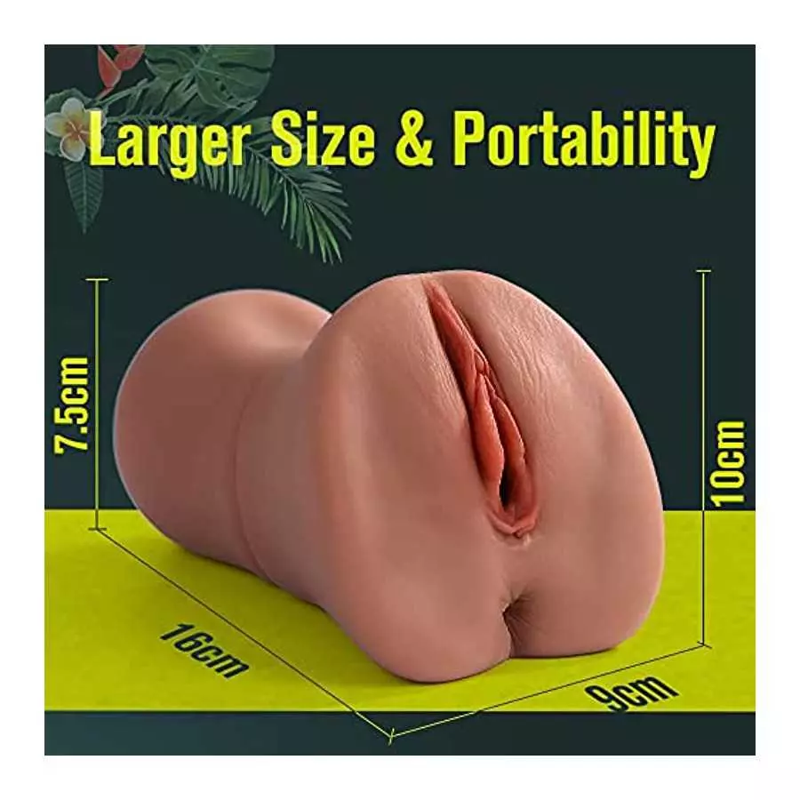 Male Masturbator, 3 in 1 Stroker Pocket Pussy with Realistic 2 Channels Men Masturbation Adult Sex Toy for Male Men