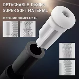 Automatic Male Masturbator,Male Masturbators Cup with 4 Suction&Thrusting and 10 Vibrations for Penis Stimulation,Electric Pocke