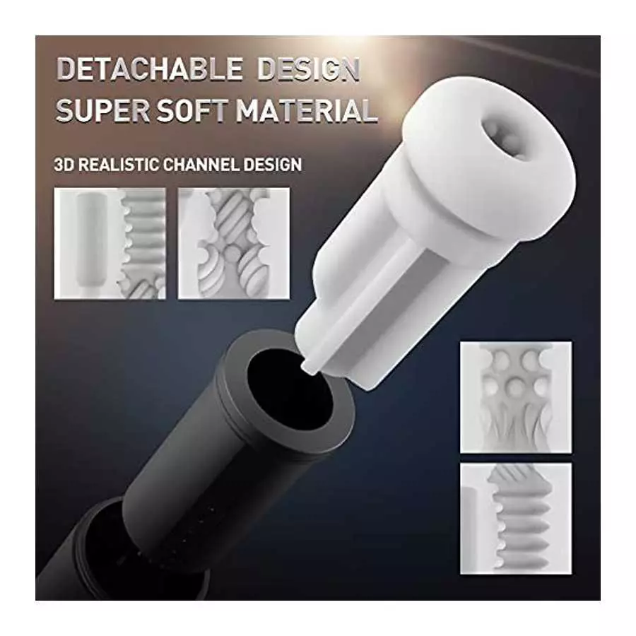 Automatic Male Masturbator,Male Masturbators Cup with 4 Suction&Thrusting and 10 Vibrations for Penis Stimulation,Electric Pocke