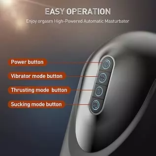 Automatic Male Masturbator,Male Masturbators Cup with 4 Suction&Thrusting and 10 Vibrations for Penis Stimulation,Electric Pocke