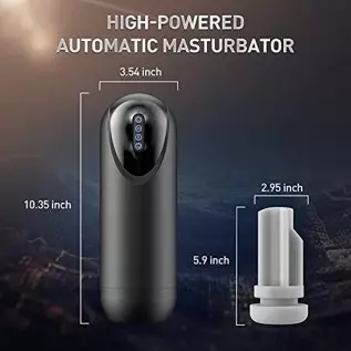 Automatic Male Masturbator,Male Masturbators Cup with 4 Suction&Thrusting and 10 Vibrations for Penis Stimulation,Electric Pocke
