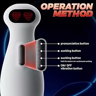 Automatic Sucking Male Masturbator ，2 Sound Modes，12 Powerful Vibrations All-Inclusive Penis ，Automatic Male masturbator 3 Sucki
