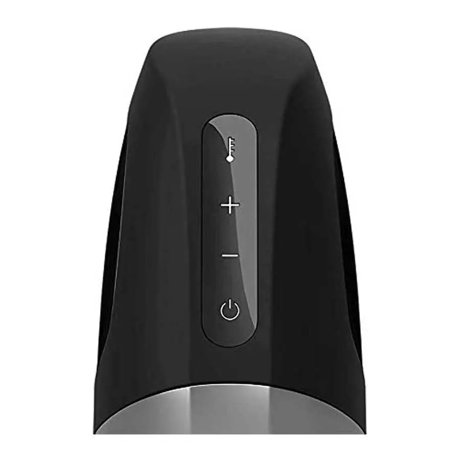 Satisfyer Men Masturbator Heat Plus Vibration - Male Masturbation Cup, Pocket Vagina, Stroker, Realistic Feeling, Warming and Vi