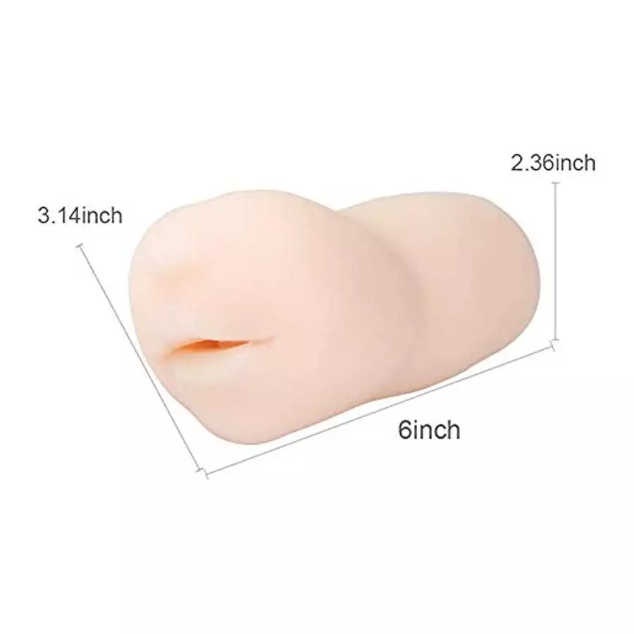Silicone Realistic Mouth with Tongue and Teeth Male Masturbator Oral Sex Blow Job Pocket Pussy Adult Toy