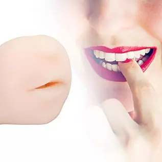 Silicone Realistic Mouth with Tongue and Teeth Male Masturbator Oral Sex Blow Job Pocket Pussy Adult Toy