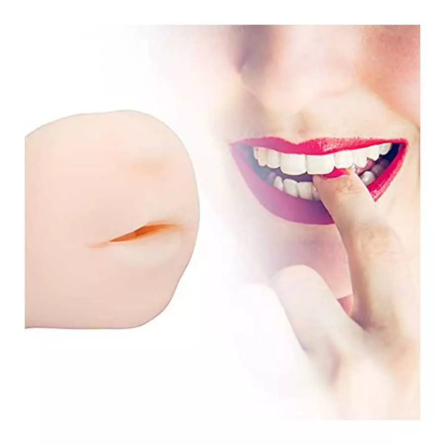 Silicone Realistic Mouth with Tongue and Teeth Male Masturbator Oral Sex Blow Job Pocket Pussy Adult Toy