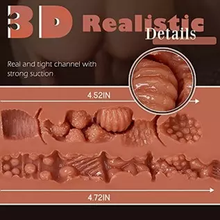 6.4LB Brown Pussy Masturbator Sex Doll with Tight Anal and Vagina Stroker, Portable Butt Pocket Pussy Male Sex Toy for Men Mastu 6.4LB Brown Pussy Masturbator Sex Doll with Tight Anal and Vagina Stroker, Portable Butt Pocket Pussy Male Sex Toy for Men Mastu