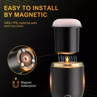 Automatic Male Masturbator Cup, Male Masturbator with 6 Rotating for Glans Trainer, Electric Pocket Pussy Male Strokers Toy, Ora