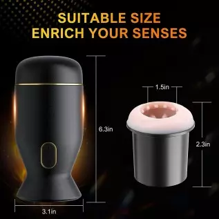 Automatic Male Masturbator Cup, Male Masturbator with 6 Rotating for Glans Trainer, Electric Pocket Pussy Male Strokers Toy, Ora