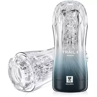 Seekiblizz Male Masturbator Cup Masturbation Sleeve Sex Toy, Portable Crystal Vagina Oral Sleeve Transparent Stroker Blowjob Suc