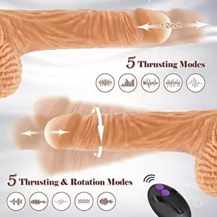 Realistic Thrusting G Spot Dildo Vibrator Adult Sex Toys for Women, 3 in 1 Lifelike Rotating Vibrating Dildos for Anal Stimulati Realistic Thrusting G Spot Dildo Vibrator Adult Sex Toys for Women, 3 in 1 Lifelike Rotating Vibrating Dildos for Anal Stimulati
