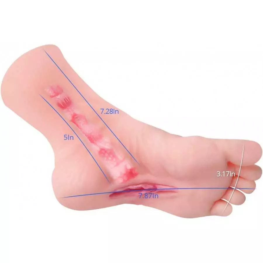Male Masturbators Cup, Realistic Fetish Foot with Torso and Vaginal, Female Mannequin Foot Male Masturbation Stroker for Man (Ri