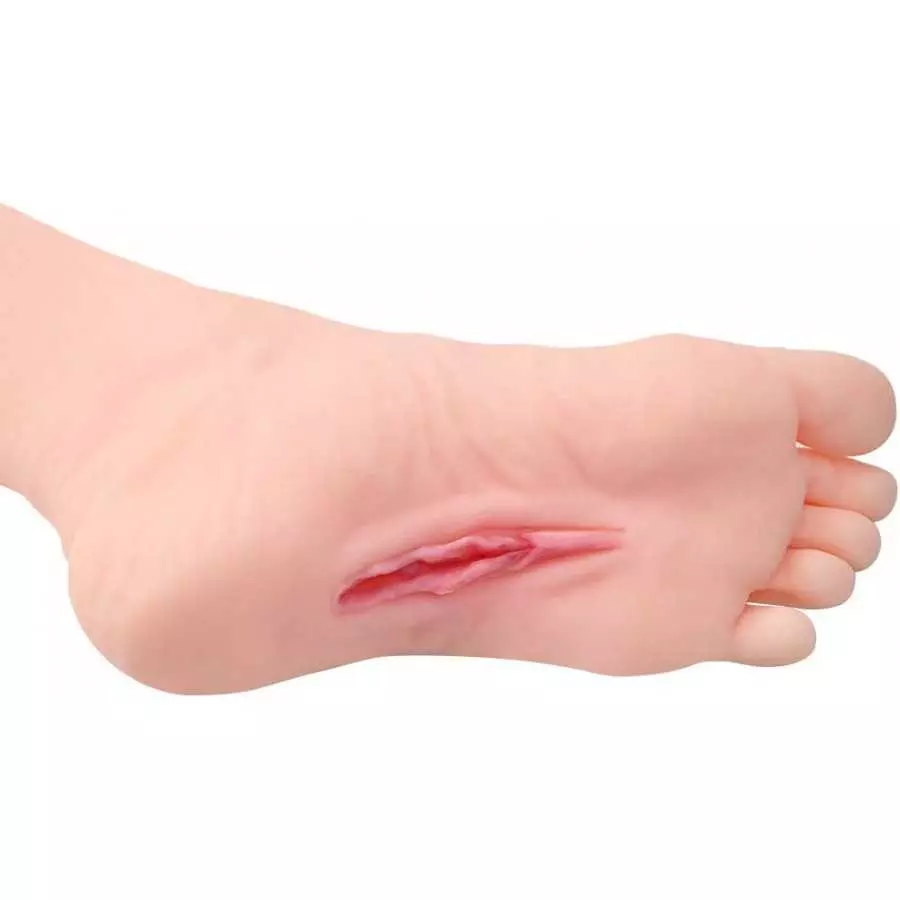 Male Masturbators Cup, Realistic Fetish Foot with Torso and Vaginal, Female Mannequin Foot Male Masturbation Stroker for Man (Ri