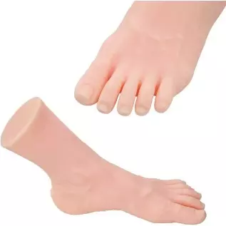 Male Masturbators Cup, Realistic Fetish Foot with Torso and Vaginal, Female Mannequin Foot Male Masturbation Stroker for Man (Ri