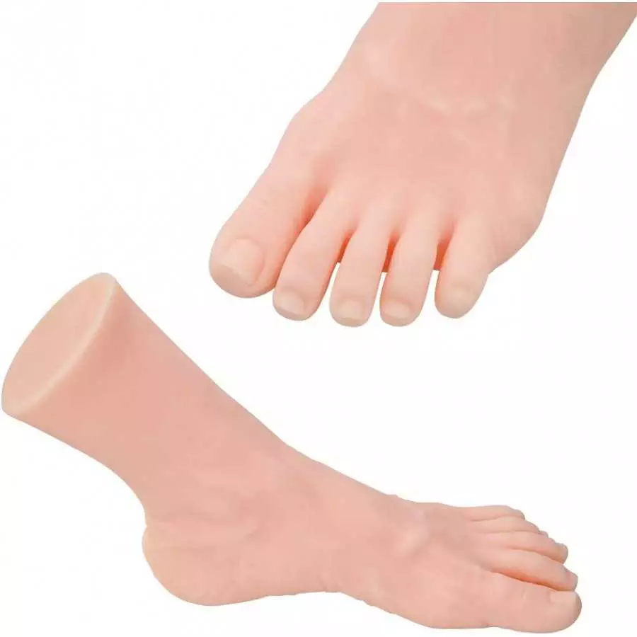 Male Masturbators Cup, Realistic Fetish Foot with Torso and Vaginal, Female Mannequin Foot Male Masturbation Stroker for Man (Ri