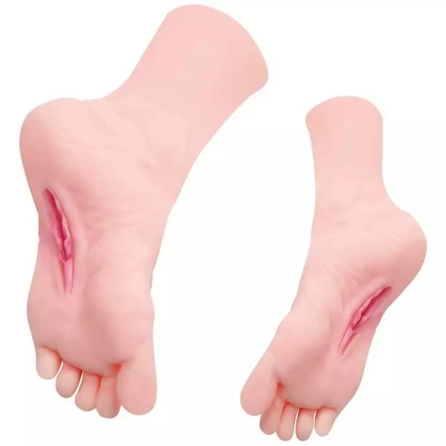 Male Masturbators Cup, Realistic Fetish Foot with Torso and Vaginal, Female Mannequin Foot Male Masturbation Stroker for Man (Ri