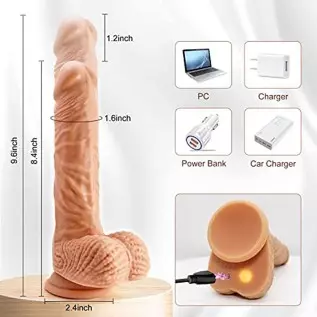 Realistic Thrusting G Spot Dildo Vibrator Adult Sex Toys for Women, 3 in 1 Lifelike Rotating Vibrating Dildos for Anal Stimulati Realistic Thrusting G Spot Dildo Vibrator Adult Sex Toys for Women, 3 in 1 Lifelike Rotating Vibrating Dildos for Anal Stimulati