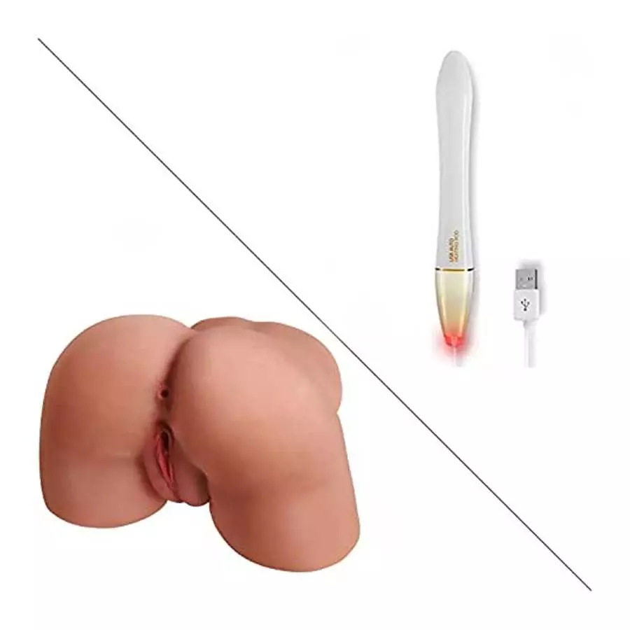 Male Masturbator Sex Doll Butt Male Sex Toys for Men Orgasm, Lifelike Pocket Pussy Ass Stroker Female Torso Hip with Heating Rod