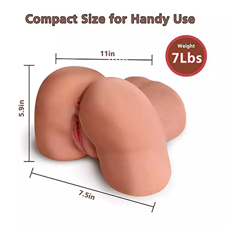 Male Masturbator Sex Doll Butt Male Sex Toys for Men Orgasm, Lifelike Pocket Pussy Ass Stroker Female Torso Hip with Heating Rod
