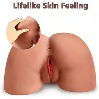 Male Masturbator Sex Doll Butt Male Sex Toys for Men Orgasm, Lifelike Pocket Pussy Ass Stroker Female Torso Hip with Heating Rod