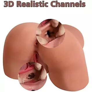 Male Masturbator Sex Doll Butt Male Sex Toys for Men Orgasm, Lifelike Pocket Pussy Ass Stroker Female Torso Hip with Heating Rod