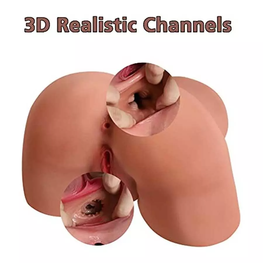 Male Masturbator Sex Doll Butt Male Sex Toys for Men Orgasm, Lifelike Pocket Pussy Ass Stroker Female Torso Hip with Heating Rod