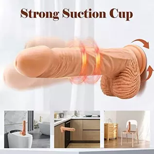 Realistic Thrusting G Spot Dildo Vibrator Adult Sex Toys for Women, 3 in 1 Lifelike Rotating Vibrating Dildos for Anal Stimulati Realistic Thrusting G Spot Dildo Vibrator Adult Sex Toys for Women, 3 in 1 Lifelike Rotating Vibrating Dildos for Anal Stimulati