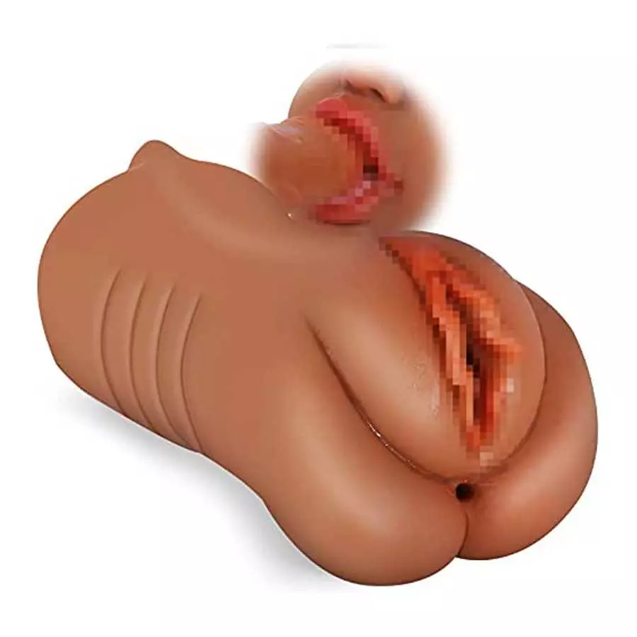 3 in 1 Male Masturbator with Lifelike Face Designed, Pocket Pussy with Realistic Mouth Textured Vagina and Tight Anus for Oral S 3 in 1 Male Masturbator with Lifelike Face Designed, Pocket Pussy with Realistic Mouth Textured Vagina and Tight Anus for Oral S